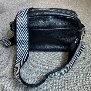 Leather cross body bag